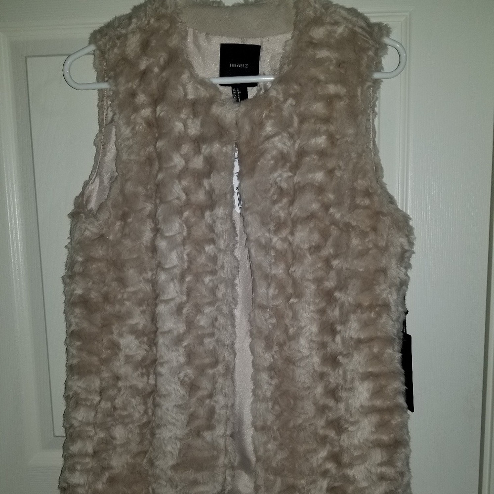 Faux fur vest